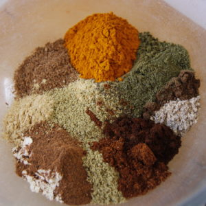 Japanese curry ingredients